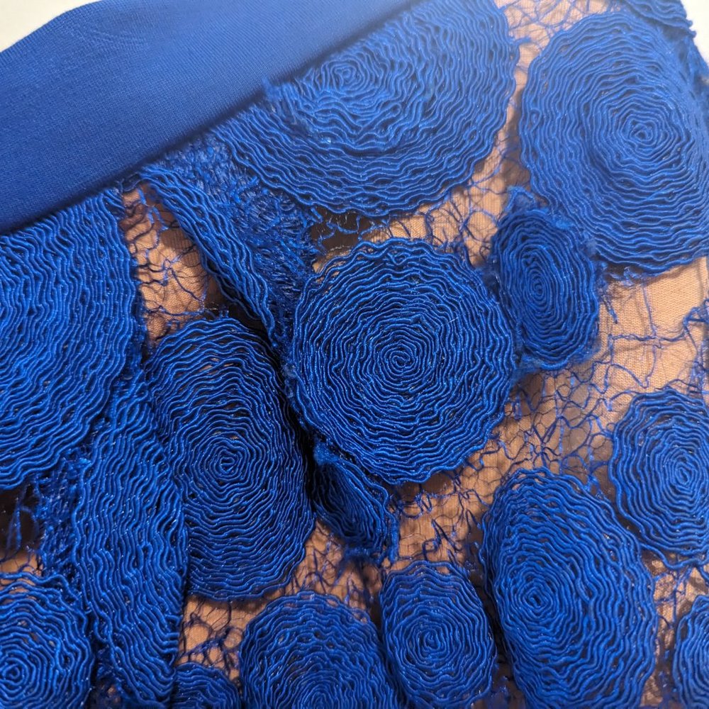 Anthropologie Eva Franco Blue "Albustru" Circle Skirt - Picture 12 of 16